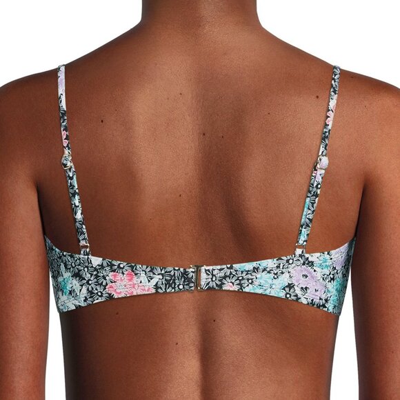 đź‘»3 for $15 Mix & Matchđź‘» NWT Time and Tru Women's Plus Size Keyhole Bikini Top - Picture 3 of 4